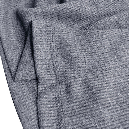 Herren Pullover Langarm Strukturiert Moderner Kragen