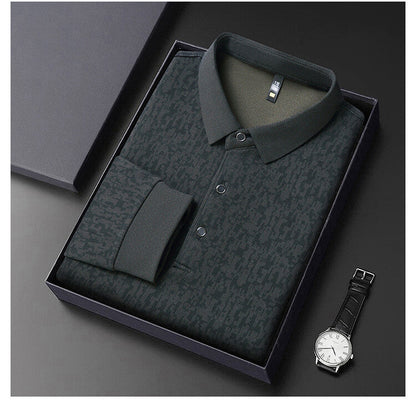 Herren Poloshirt Elegantes Strukturdesign Modern