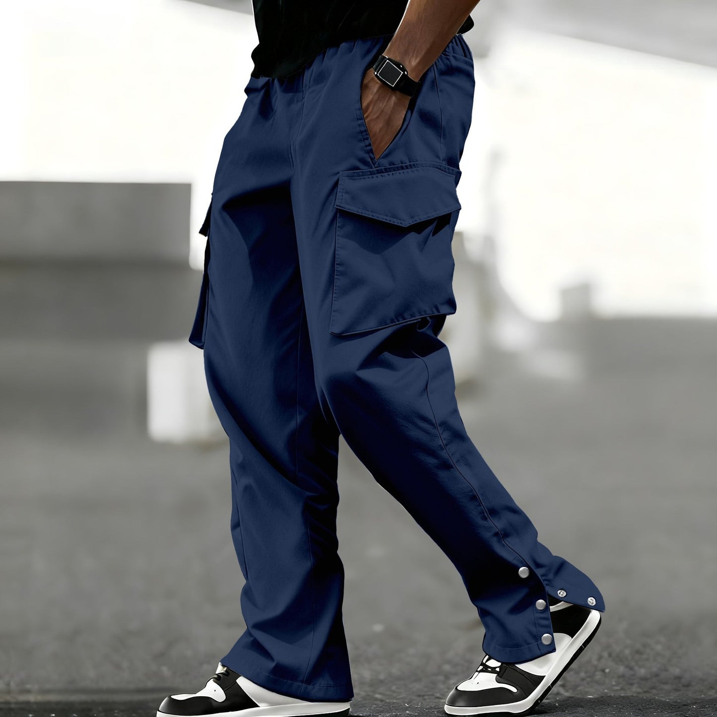 Herren Cargo-Hose Mit Vielen Taschen Verstellbar