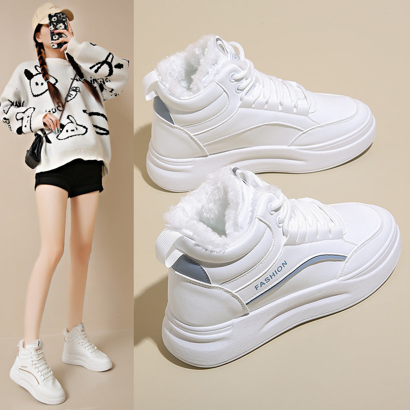 Damen Sneaker High-Top Warm Gefüttert Rutschfest - BerlinGlamour