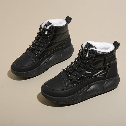 Damen Sneaker Warm Gefüttert High-Top Rutschfest