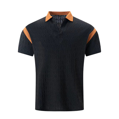 Herren Poloshirt Kurzarm Sportlich Strukturiert