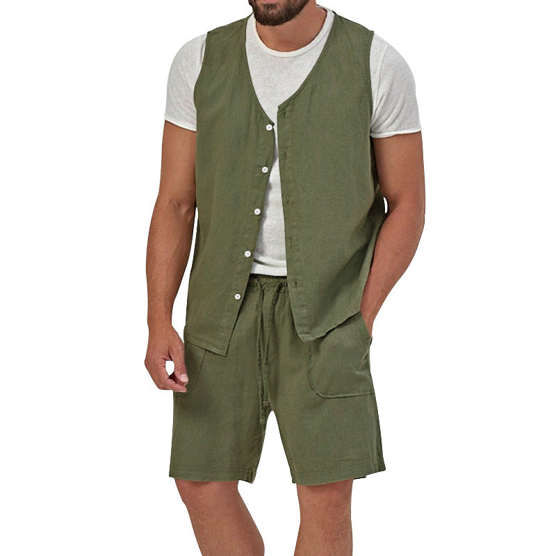 Herren Sommerweste Lässig Atmosphere Mit Taschen