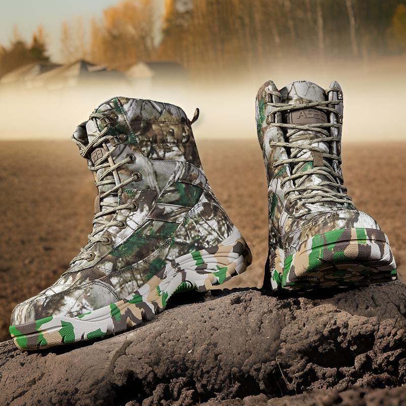 Herren Outdoor-Stiefel Camouflage robust Knöchelschutz