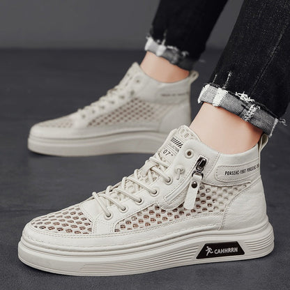 Damen Sneaker High-Top atmungsaktiv mit Weichsohle