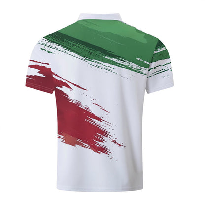Herren Poloshirt Farbverlauf Berlin Style Modern