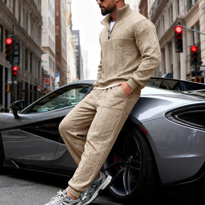 Herren Sportset Sweatjacke Hose mit Reißverschlusstaschen