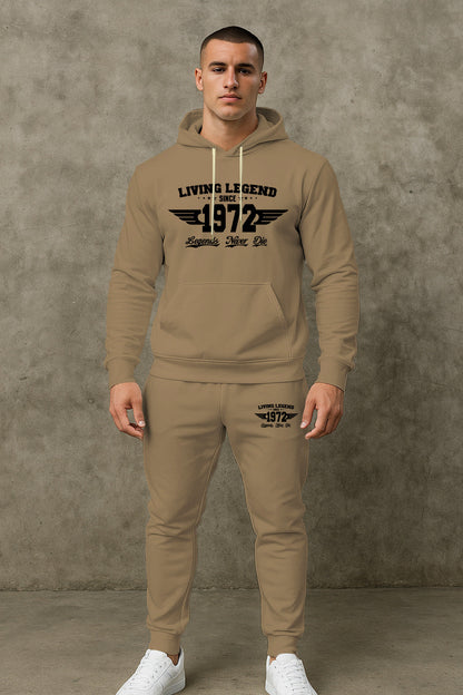 Herren Joggingset Hoodie und Hose Mit Trend Druck Berlin