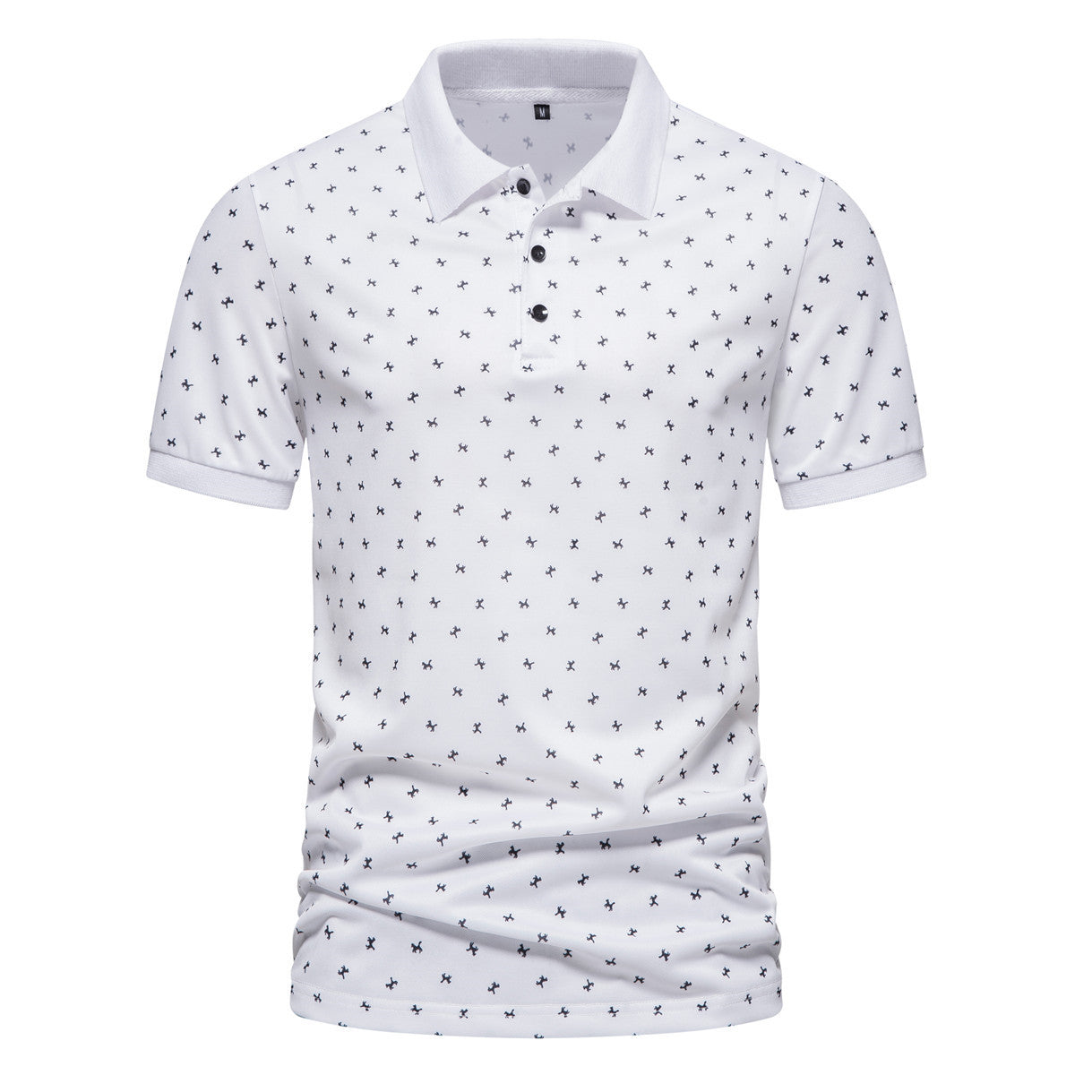 Herren Poloshirt Modern Atmungsaktiv mit Muster