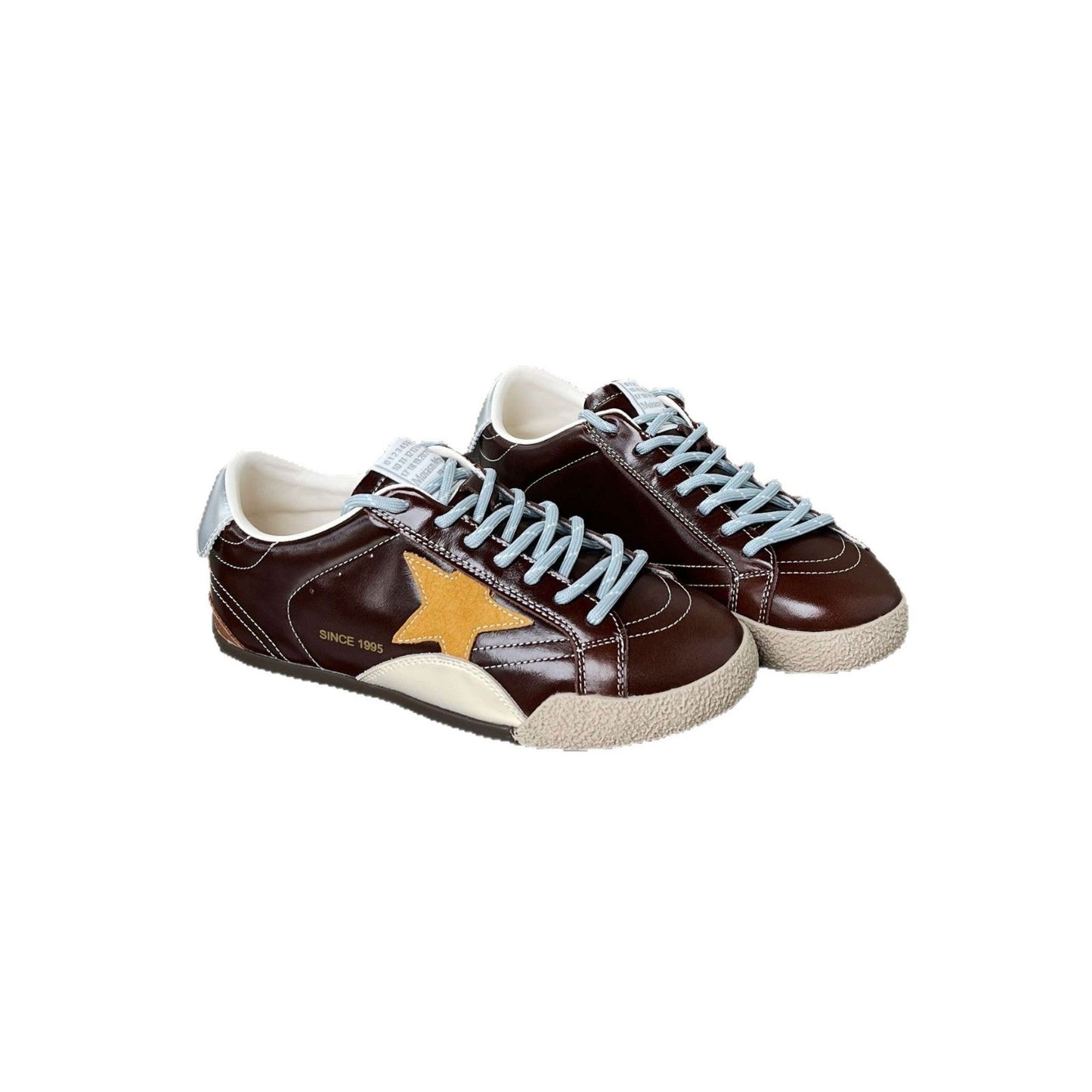Damen Sneaker Sportlich Elegante Stern Design