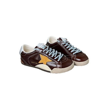 Damen Sneaker Sportlich Elegante Stern Design