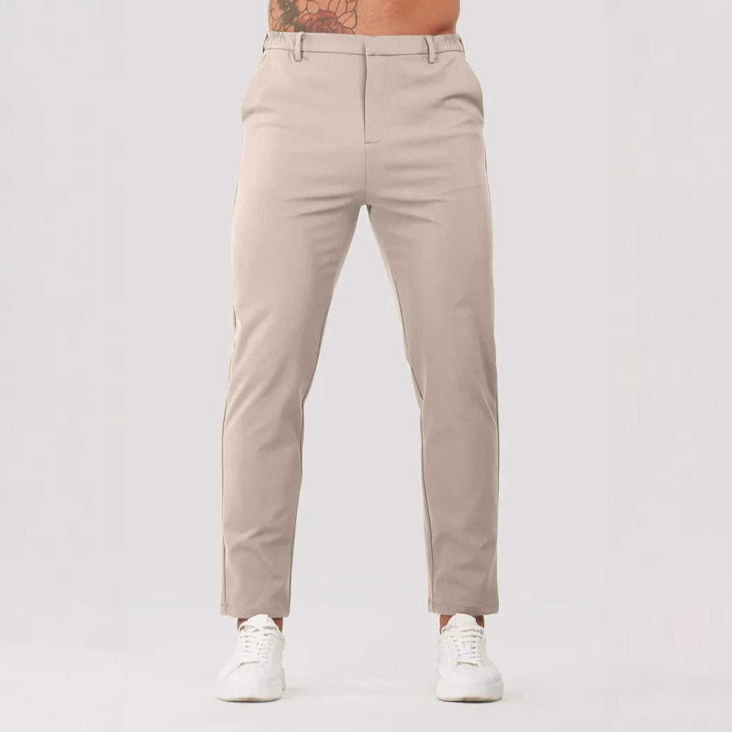 Herren Slim Fit Hosen Elastisch Mit Taschen - BerlinGlamour