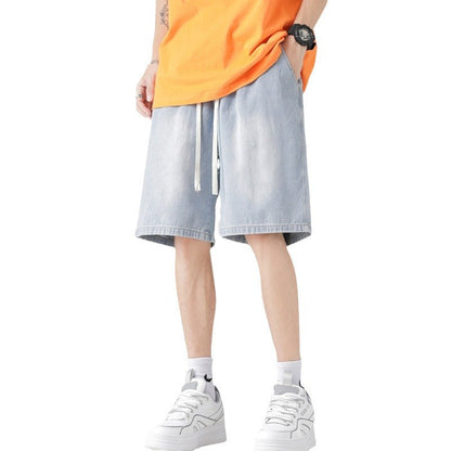 Herren Denim Shorts Lässig mit Seitentaschen Sommer