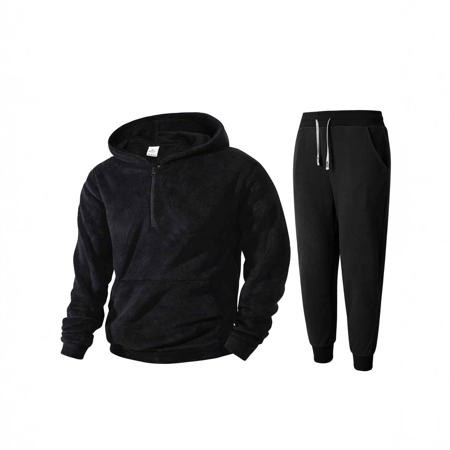 Herren Fleece Hoodie Jogginghose Set Weich Warm