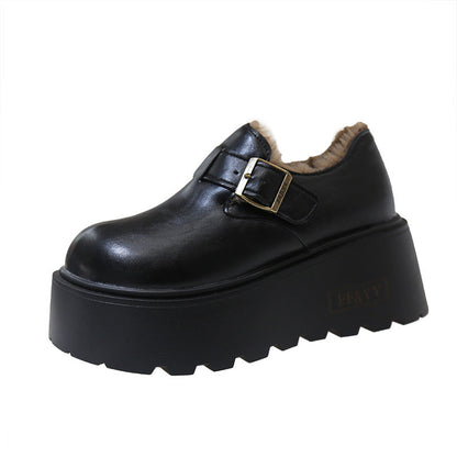 Damen Clogs Plattform mit Weichem Innenfutter und Stylischem Riemen