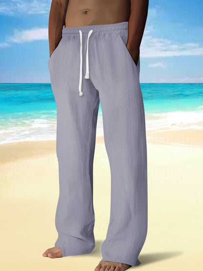 Herren Strandhosen Leicht Elastisch Mit Taschen