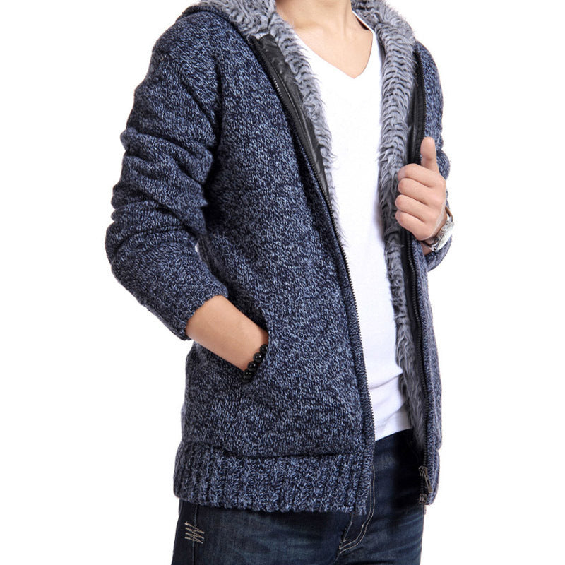 Herren Strickjacke Kuschelig Warm mit Weichem Innenfutter