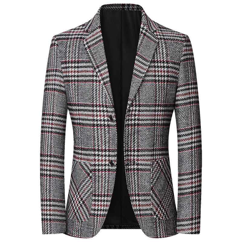 Herren Blazer Karomuster Jacke Modern Chic - BerlinGlamour