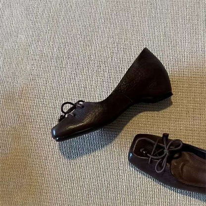 Damen Ballerinas Bequem Bogen Detail Flexibel - BerlinGlamour