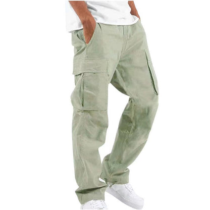 Herren Cargo-Hose Bequem Vielfach Taschen Relaxed Fit
