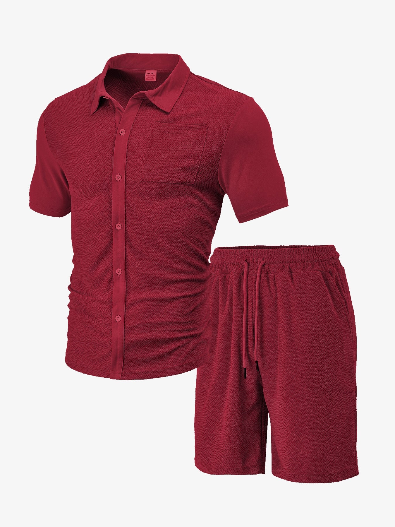 Herren Sportshirt und Shorts Set Atmungsaktiv Freizeit