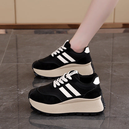 Damen Plateausneaker Hoch Modern Komfortabel Sneaker Schuhe