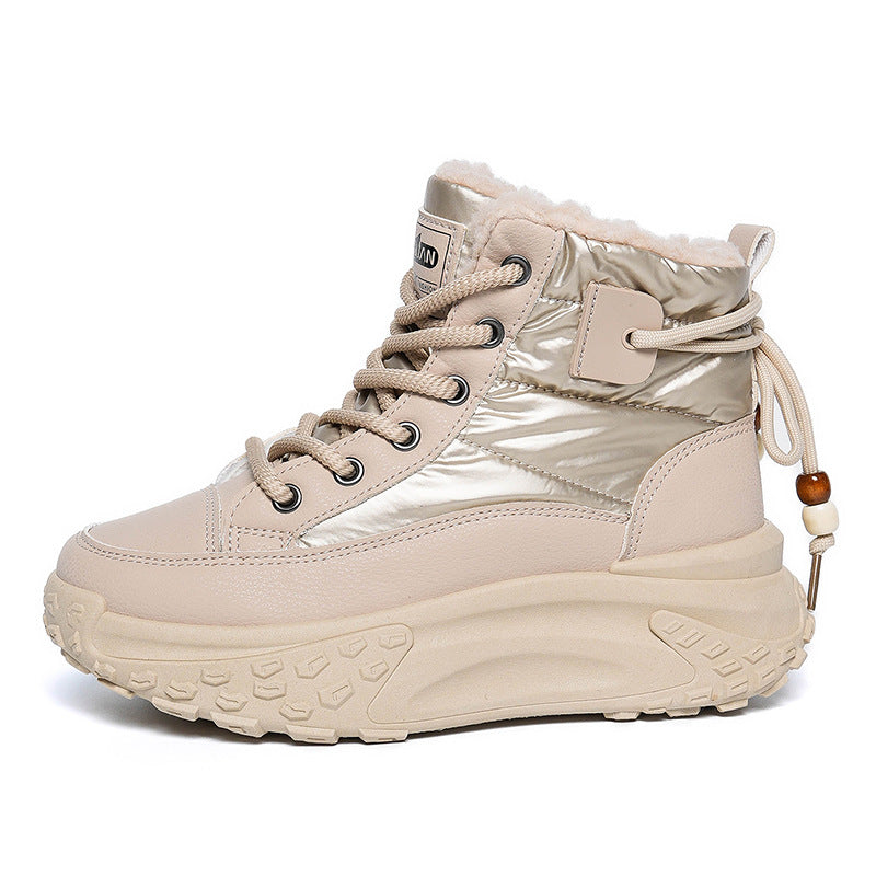 Damen Sneaker Hoch Modisch Isolierend Rutschfest