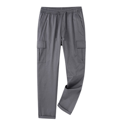 Herren Cargo-Hose Elastischer Bund Große Taschen