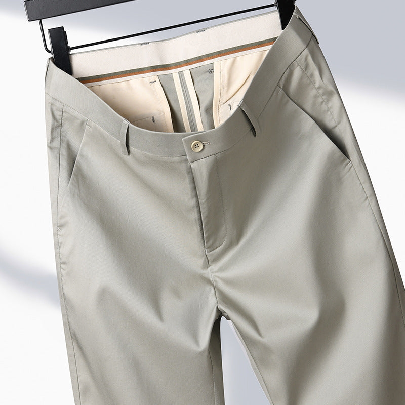 Herren Anzughose Elegant Bequem Schwarz