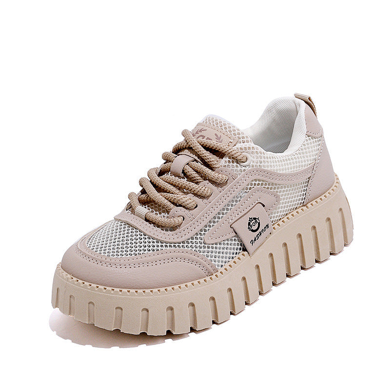 Damen Sneaker Plateau rutschfest atmungsaktiv Sportlich