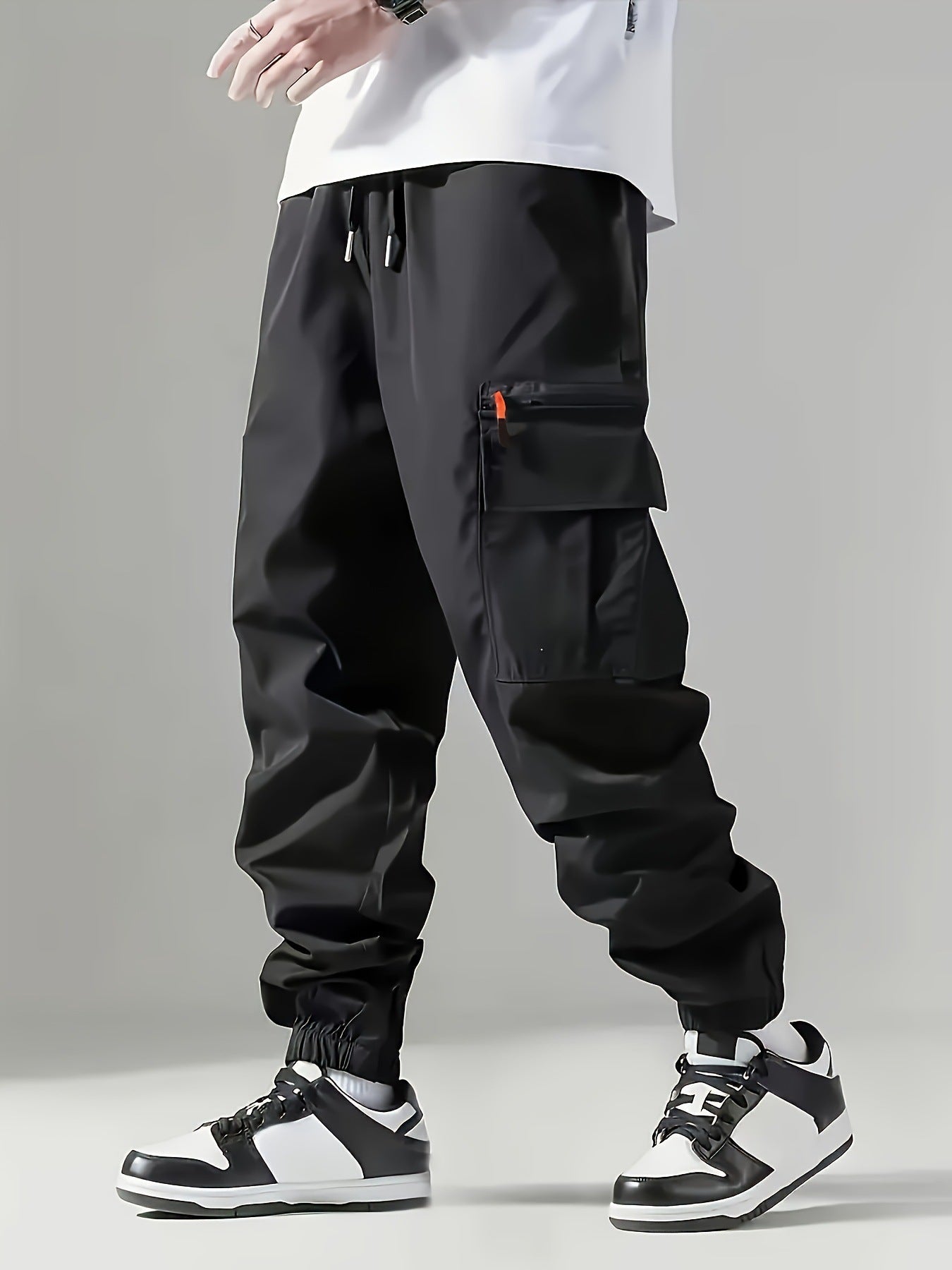 Herren Cargo-Hose Elastisch Bequem Hedi-Mode