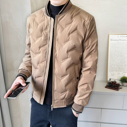 Herren Steppjacke Warm Gesteppt Modern - BerlinGlamour