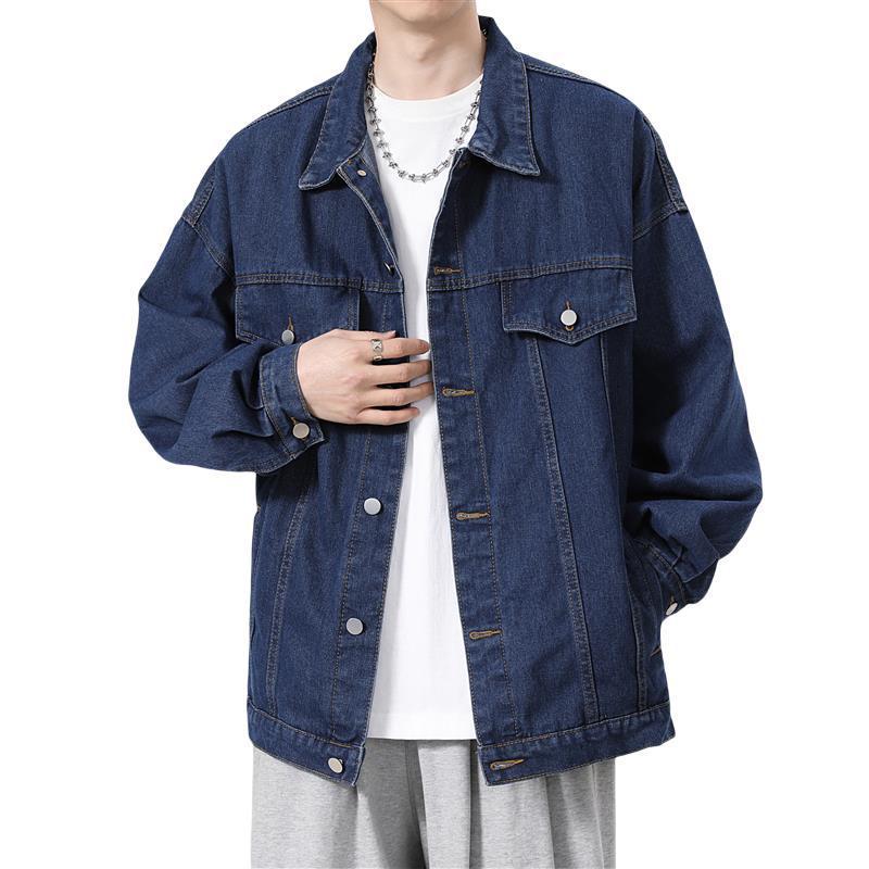 Herren Denimjacke Oversized Lässig mit Brusttaschen - BerlinGlamour