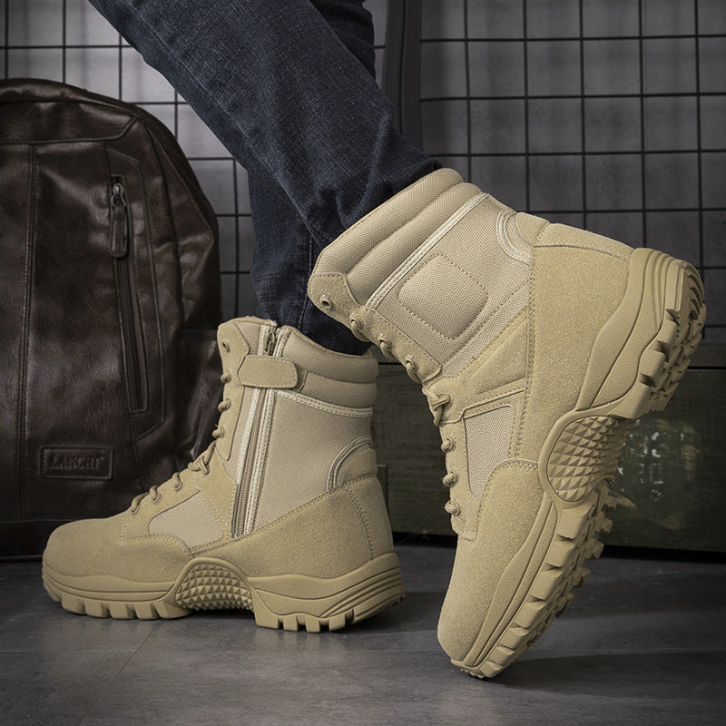 Herren Tactical Stiefel Strapazierfähig Hoch Knöchelschutz Outdoor - BerlinGlamour