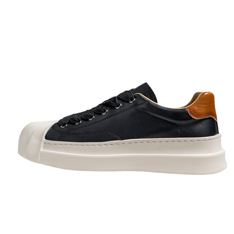 Damen Sneaker Luxus Leder Schnürschuhe Elegantes Design