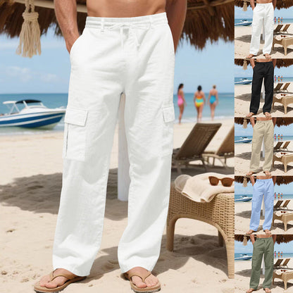 Herren Strandhose Bequem Mit Taschen Elastisch - BerlinGlamour