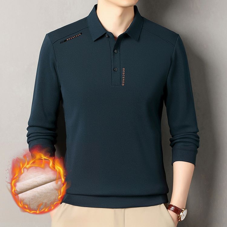 Herren Polo-Shirt Langarm Modern Sportlich Qualität