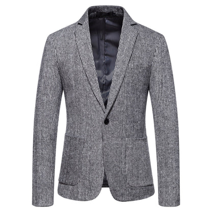 Herren Strickblazer Slim Fit Modern Elegant
