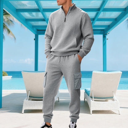 Herren Sportset Sweatshirt Jogginghose Komfort Set
