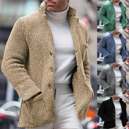 Herren Strickjacke Modern Elegante Textur - BerlinGlamour