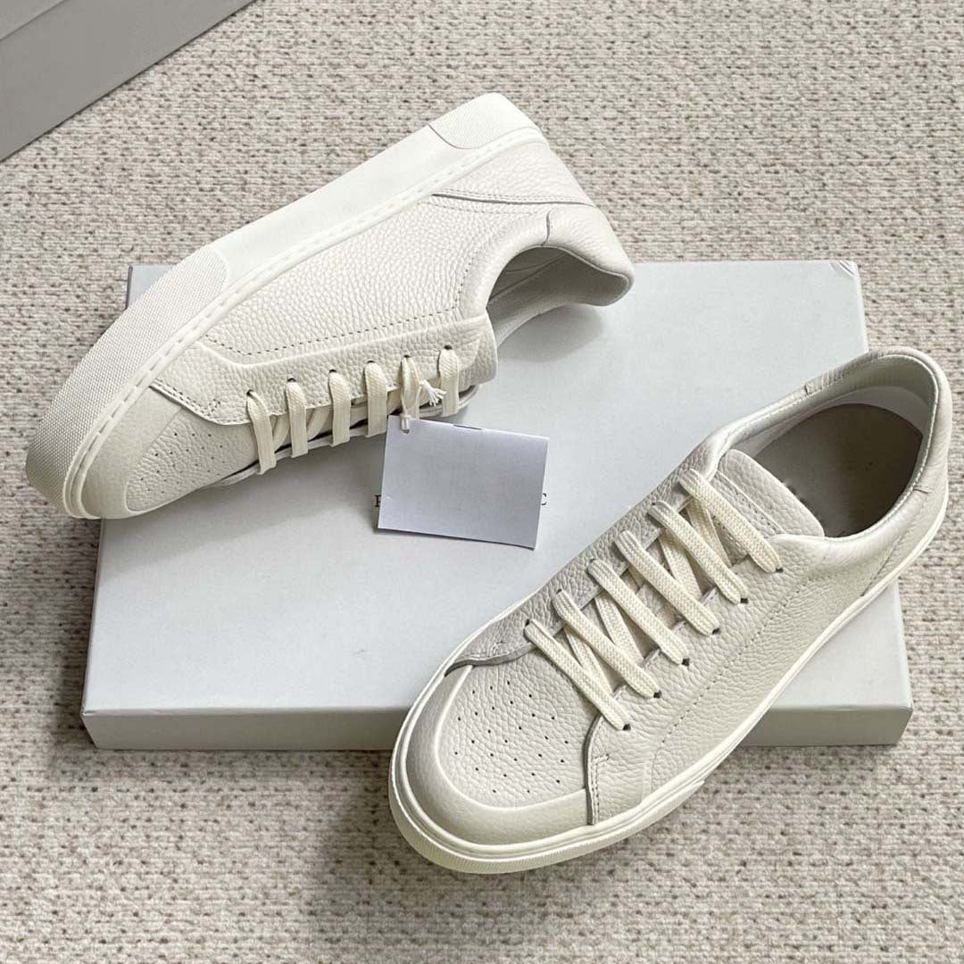 Damen Leder Sneaker Strukturiert Rutschfest Schwarz