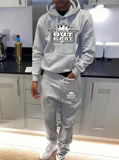 Herren Jogginganzug Hoodie Sweatpants Bequem Sportlich - BerlinGlamour