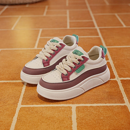Damen Plateausneaker Hoch Modisch Bequem