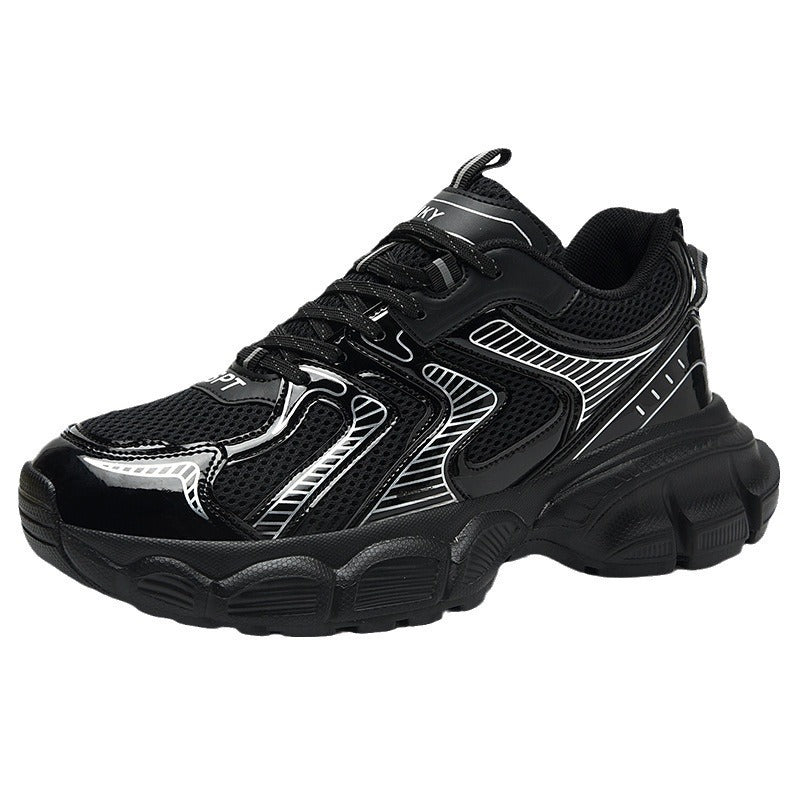 Damen Sneaker Sportlich Atmungsaktiv Schwarz Laufschuhe