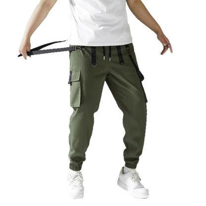 Bequeme Herren Cargo-Hose mit verstellbaren Trägern