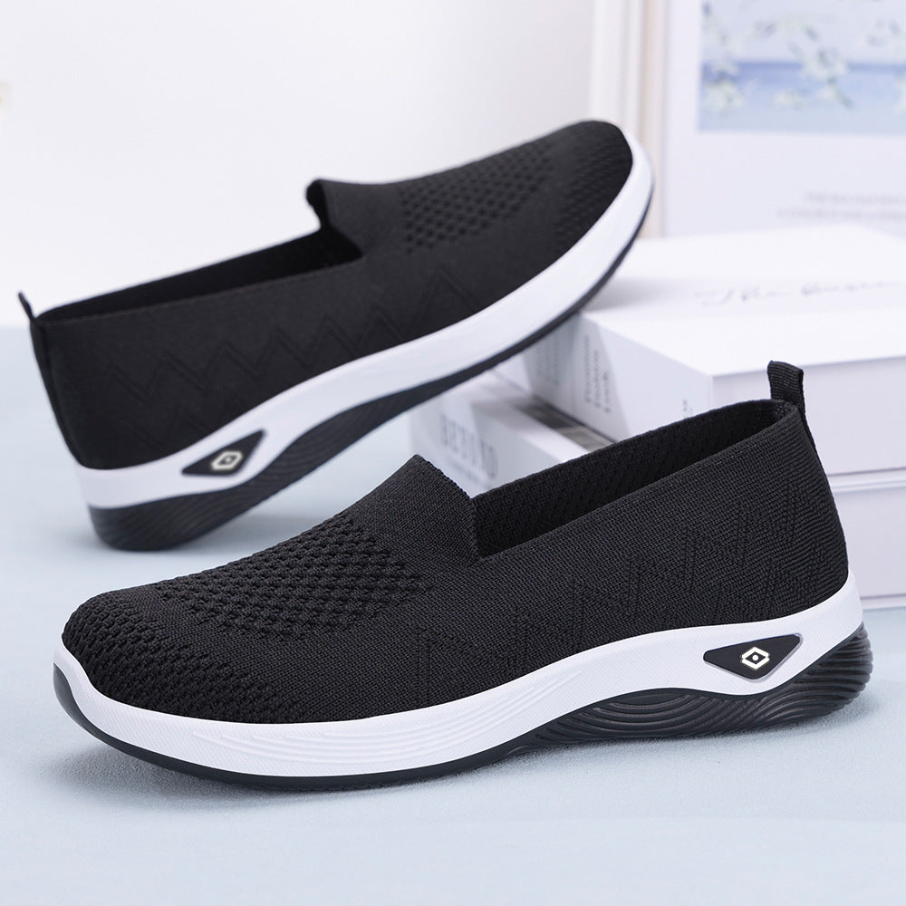 Damen Slip-On Schuhe Leicht Mesh Bequem Freizeit