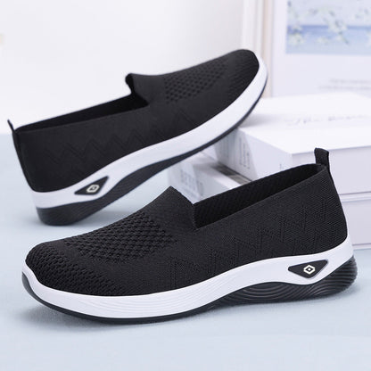 Damen Slip-On Schuhe Leicht Mesh Bequem Freizeit