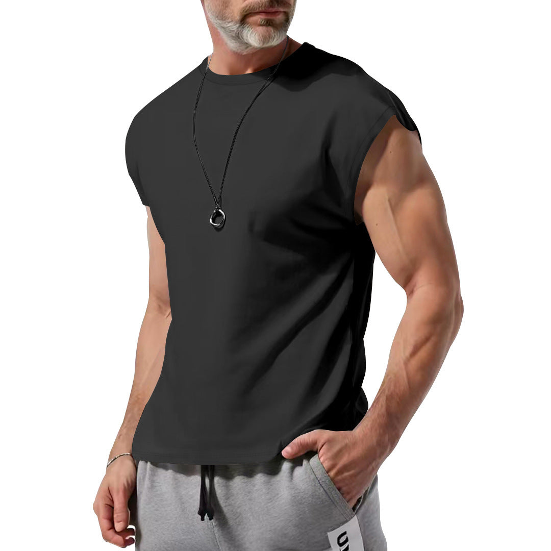 Herren T-Shirt Ärmellos Atmungsaktiv Baumwolle Berlin Style
