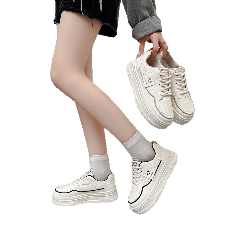 Damen Sneaker Plateau Modisch mit Dekoration
