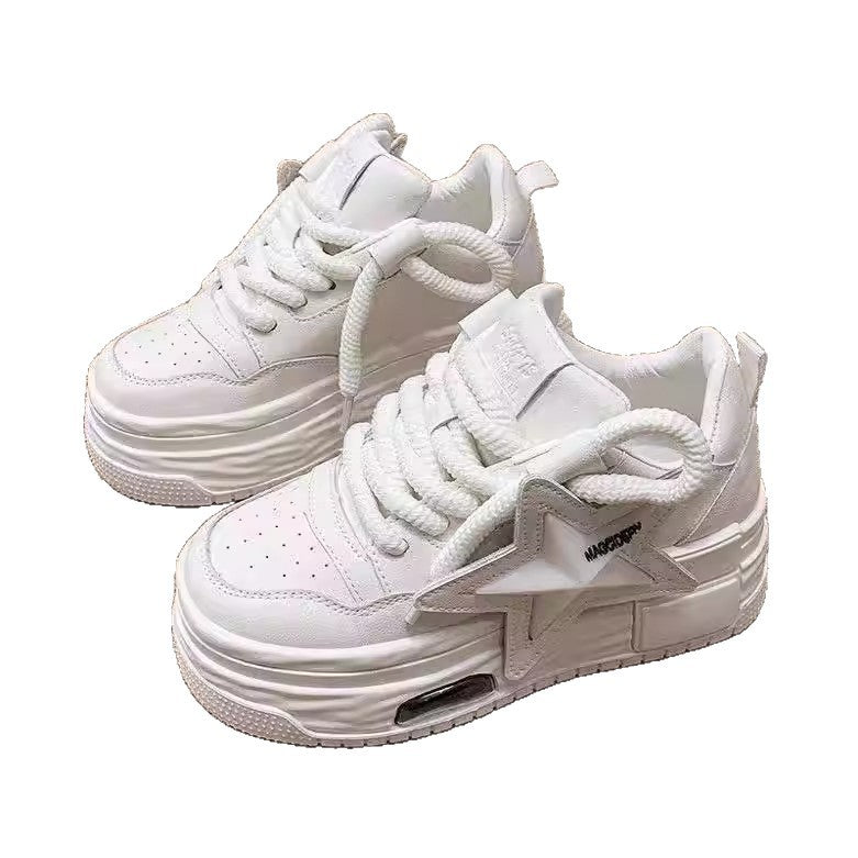 Damen Sneaker Sternen Applikation Komfort Schuhe Trendy